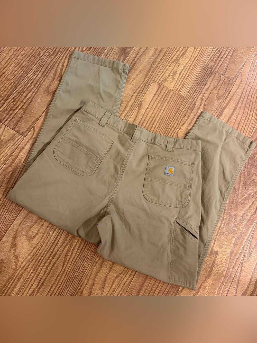 Carhartt Relaxed Fit Rugged Flex Rigby Canvas Pants Size 40x32 Khaki